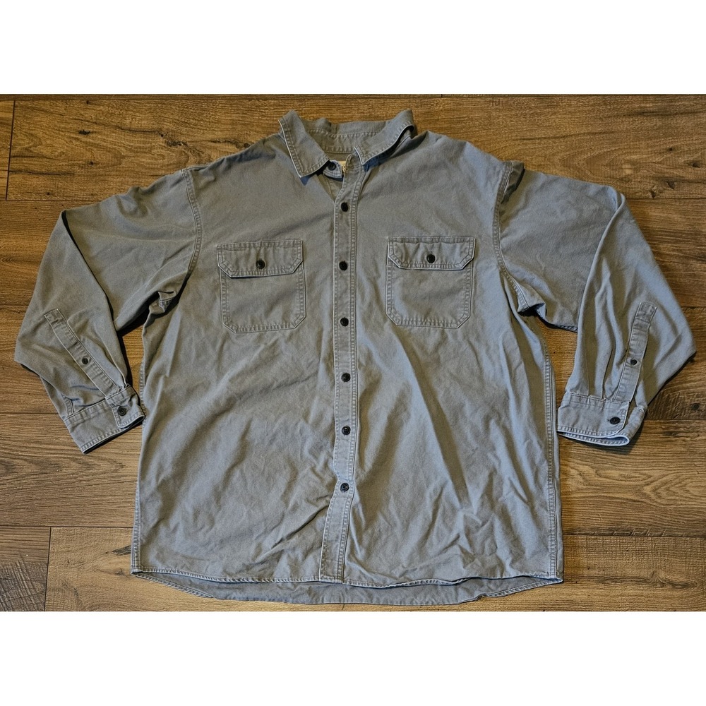 Red Head Shirt Adult 2XL Tan Duck Canvas Workwear Outdoors Barn Chore Mens